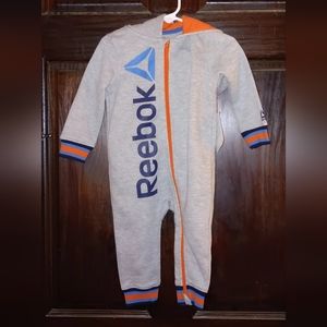 Reebok 12 month Romper with hood